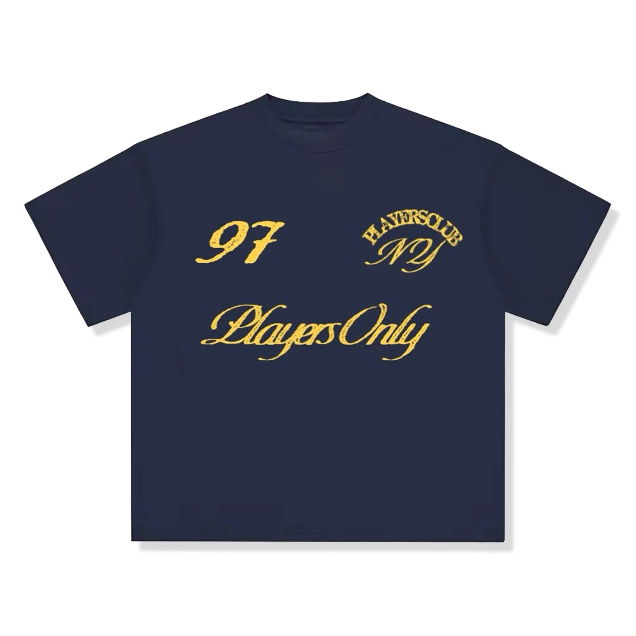 Front View of Players Only NY Navy T-Shirt